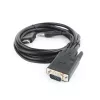 GEMBIRD HDMI naar VGA en audio adapterkabel, enkelvoudige aansluiting, 1,8 m - zwart