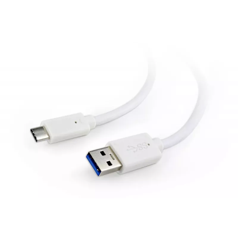 GEMBIRD USB 3.0 AM naar Type-C kabel (AM/CM) 1 m - wit