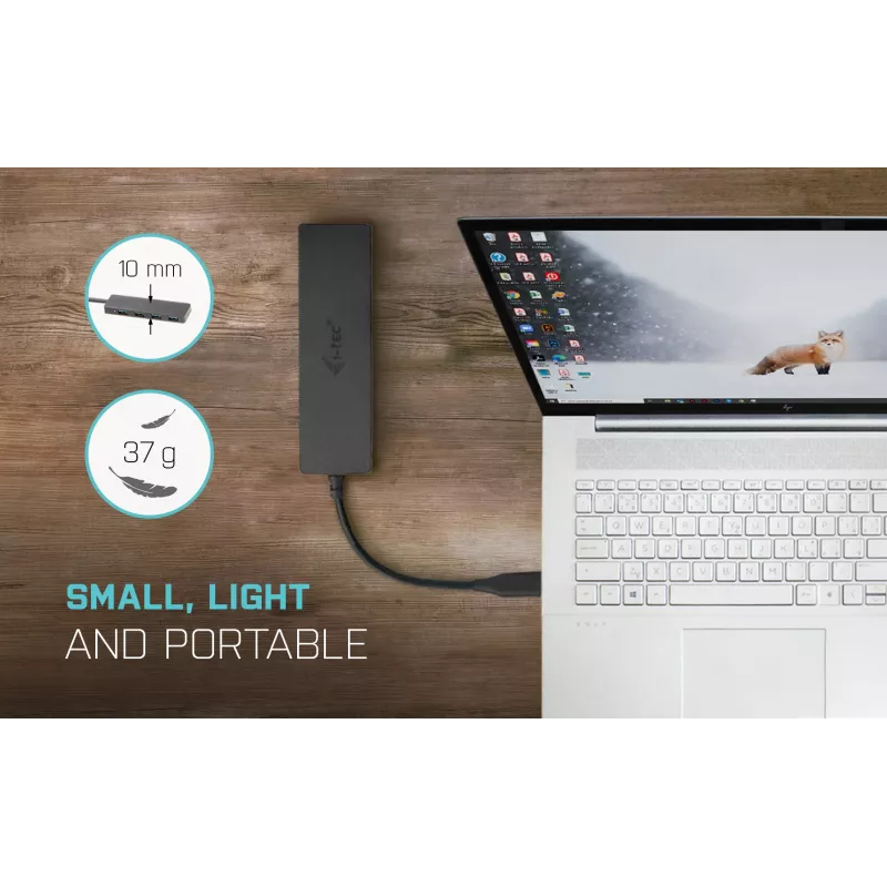 i-tec Advance USB-C slanke passieve HUB 4 poorten