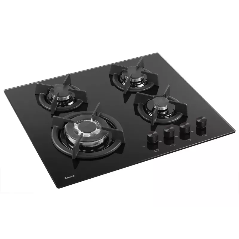 Amica PG6411SR inbouw-gaskookplaat, 4 zones, mechanische bediening
