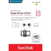 WESTERN DIGITAL SanDisk ULTRA DUAL DRIVE M3.0 - 128 GB USB-stick - Micro-USB / USB 3.0