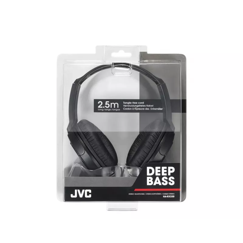 JVC HA-RX330-E hoofdtelefoon bedraad hoofdband muziek zwart
