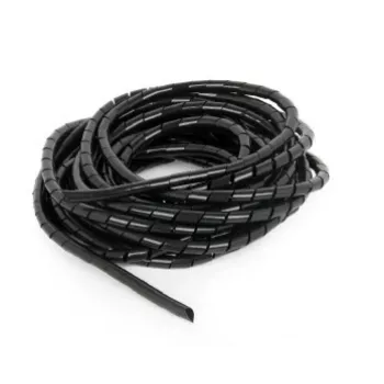 GEMBIRD 12mm spiraal-kabelhuls, 10 m – zwart