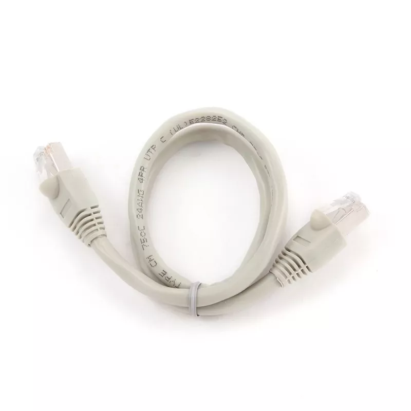 Netwerkkabel Gembird Cat6 U/UTP PP6U-0.5M, 0,5 m, RJ-45-stekker naar RJ-45-stekker, wit, AWG24