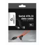 GEMBIRD SATA III datakabel met 90 graden haakse connector, 50 cm – metalen klemmen
