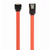 GEMBIRD SATA III datakabel met 90 graden haakse connector, 50 cm – metalen klemmen