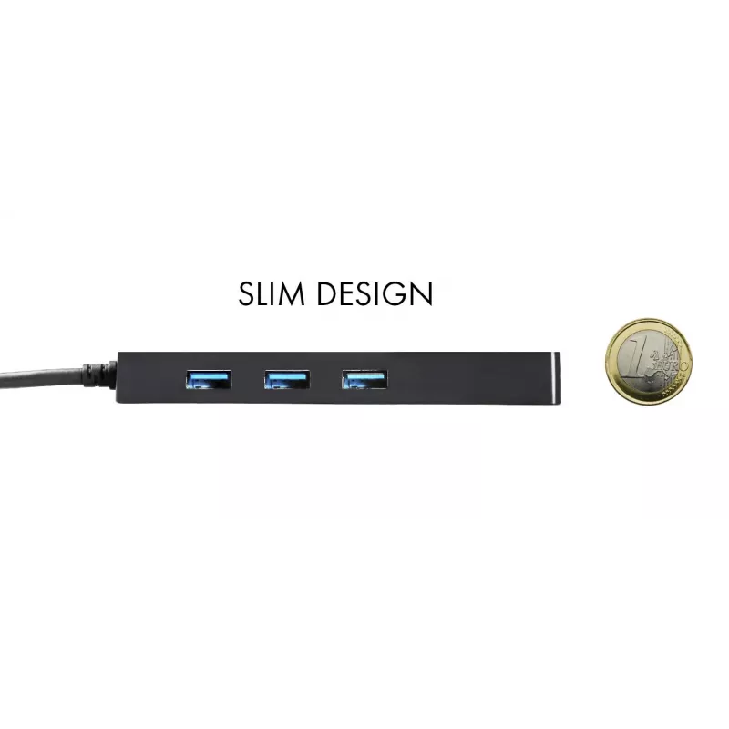 i-tec Advance USB-C slanke passieve HUB 3 poort + Gigabit Ethernet-adapter