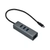 i-tec Metal USB-C HUB 3 poort + Gigabit Ethernet-adapter