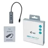 i-tec Metal USB-C HUB 3 poort + Gigabit Ethernet-adapter