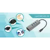 i-tec Metal USB-C HUB 3 poort + Gigabit Ethernet-adapter