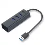 i-tec Metal USB 3.0 HUB 3 poort + Gigabit Ethernet-adapter