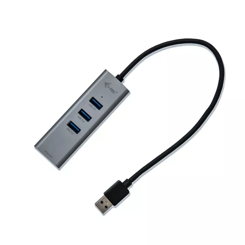 i-tec Metal USB 3.0 HUB 3 poort + Gigabit Ethernet-adapter
