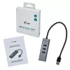 i-tec Metal USB 3.0 HUB 3 poort + Gigabit Ethernet-adapter
