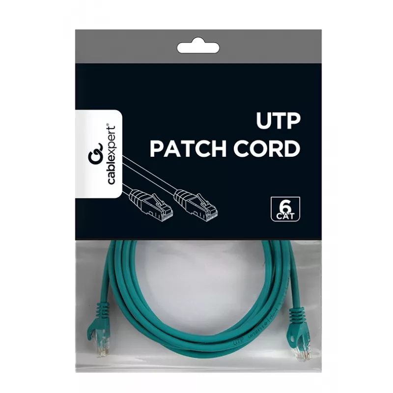 Netwerkkabel Gembird PP6U-3M RJ-45 Cat6 3m groen