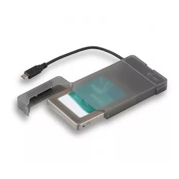 i-tec MySafe USB-C 3.1 Gen. 2 easy, HDD/SSD-behuizing, 2,5 inch, Serial ATA, Serial ATA II, Serial ATA III, 10 Gbit/s, USB-connectiviteit, zwart