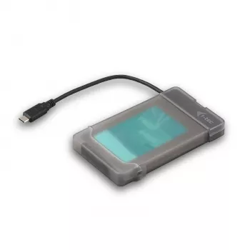 i-tec MySafe USB-C 3.1 Gen. 2 easy, HDD/SSD-behuizing, 2,5 inch, Serial ATA, Serial ATA II, Serial ATA III, 10 Gbit/s, USB-connectiviteit, zwart