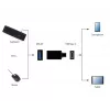 USB-grafische adapter Gembird A-USB3-CMAF-01 — USB Type-C naar USB (USB 2.0 / 3.2 Gen 1), compact zwart