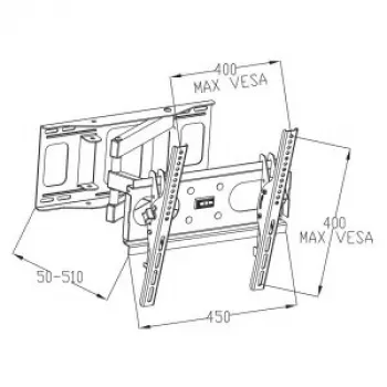 Wandsteun ART RAMT AR-77 tv-steun/standaard