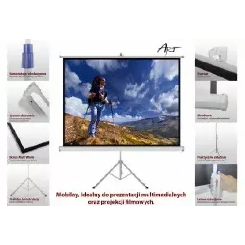 Projectiescherm ART ER T100 4:3