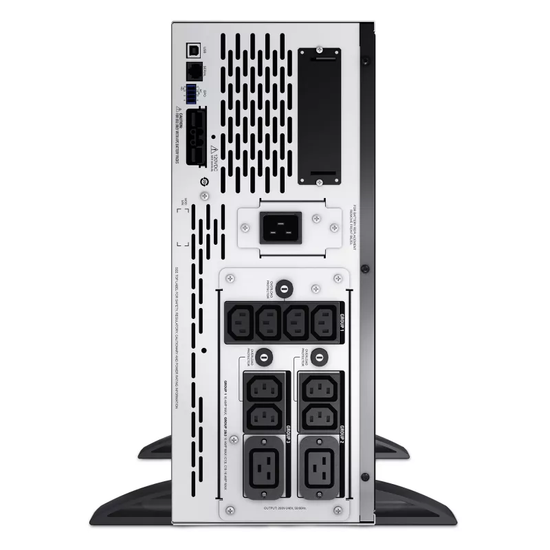 APC Smart-UPS X SMX2200HVNC - 2200VA, 8x C13 + 2x C19 uitgang, USB, uitbreidbare looptijd, korte bouwdiepte, NMC