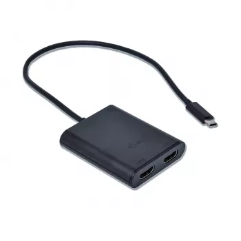 i-tec USB-C 3.1 Dual 4K HDMI videoadapter, 3.2 Gen 1 (3.1 Gen 1), USB Type-C, HDMI-uitgang, 3840 x 2160 pixel