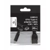 USB-kabel Gembird A-OTG-CMAF3-01, USB‑C naar USB‑A, 0,2 m, zwart