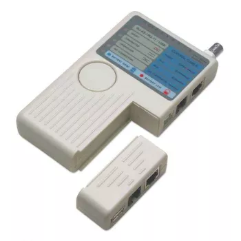 Intellinet 4-in-1 kabeltester, RJ-11, RJ-45, USB en BNC, test met één knop