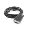 GEMBIRD HDMI-naar-VGA- en audio-adapterkabel, enkele aansluiting, 3 m, zwart