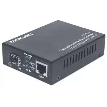 Intellinet Gigabit Ethernet naar SFP mediaconverter, 10/100/1000Base-Tx naar SFP-slot, leeg