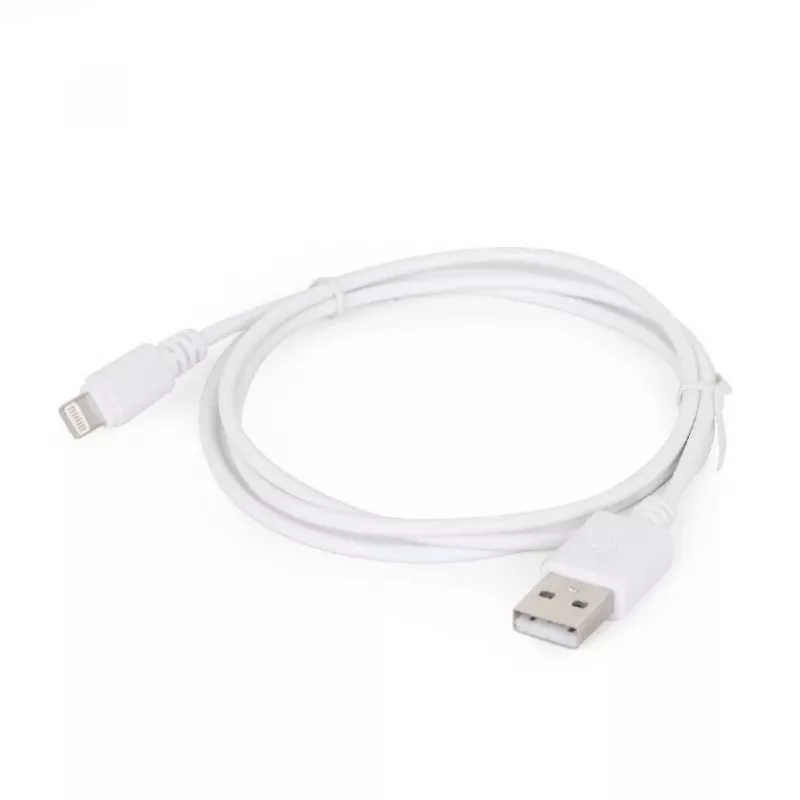 Lightning-kabel Gembird CC-USB2-AMLM-2M-W — 2 m, Lightning naar USB A, USB 2.0, wit