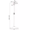 Techly ICA-TR10 beeldschermstandaard 68,6 cm (27 inch) zilver