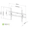 Techly 40-65 inch wandhouder voor LED LCD TV kantelbaar ICA-PLB 131L