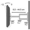 Techly 19-37 inch wandhouder voor LED LCD TV kantelbaar 3 gewrichten zwart” ICA-LCD 2903