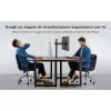 Techly 13-27 inch deskstandaard voor 2 monitors met klem” ICA-LCD 482-D