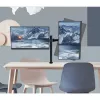 Techly 13-27 inch deskstandaard voor 2 monitors met klem” ICA-LCD 482-D