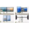 Techly 13-27 inch deskstandaard voor 2 monitors met klem” ICA-LCD 482-D