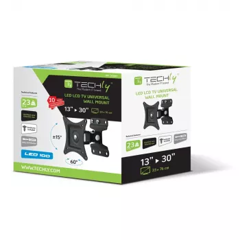Techly 13-30 inch wandsteun voor LED LCD TV volledig beweegbaar ICA-LCD 201BK