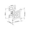Techly 13-30 inch wandsteun voor LED LCD TV volledig beweegbaar ICA-LCD 201BK