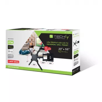 Techly 23-55 universele LCD TV wandhouder zwart” ICA-PLB 136M