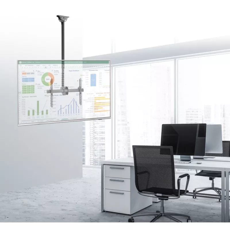 Techly 37-70 telescopische plafondsteun lang LED TV LCD” ICA-CPLB 946L