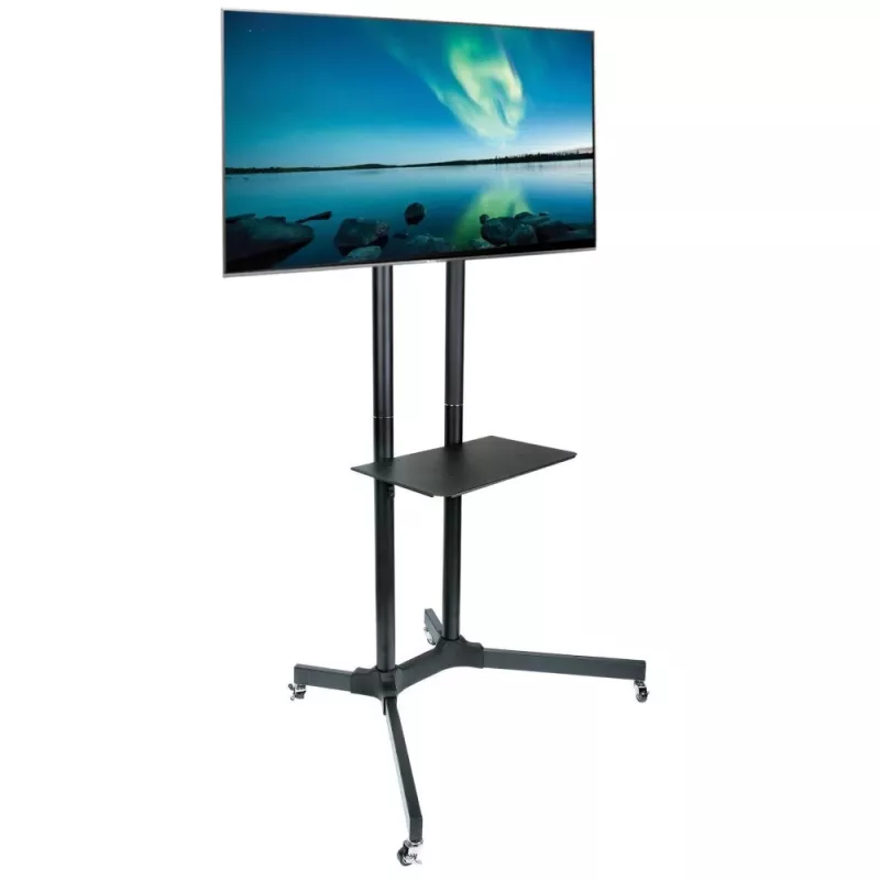 Techly rolwagen met legplank voor LCD/LED/Plasma 30-65 inch ICA-TR6