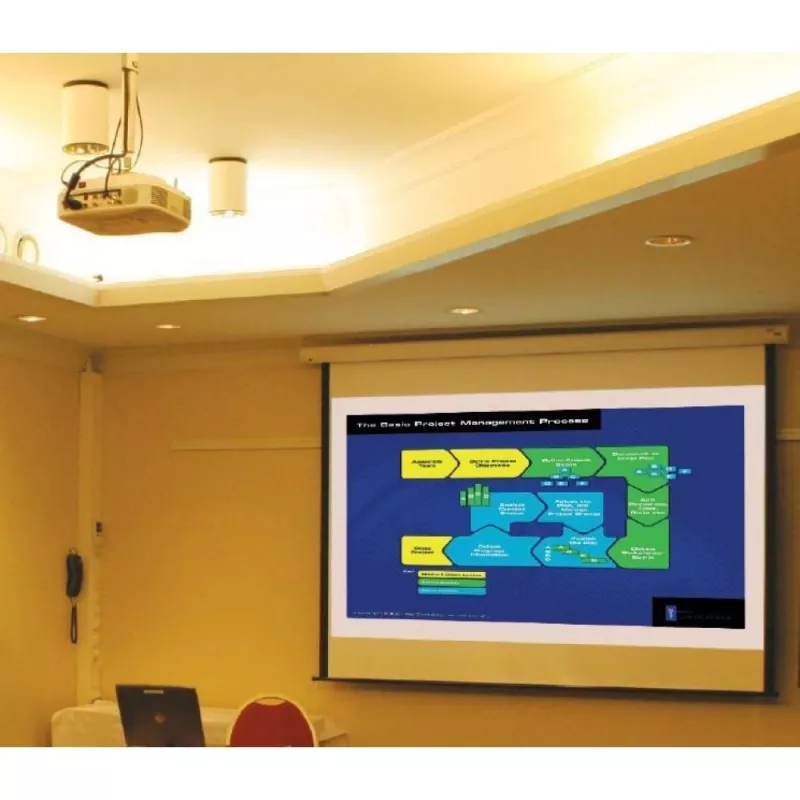 Techly projector plafondverlenging 500-770 mm wit ICA-PM 104MW