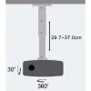 Techly projector plafondstandaard verlenging 30-37 cm zilver ICA-PM 102S