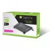 Techly ICA-FR 13 ergonomische verstelbare voetensteun, hoekverstelling, antislip, 43 x 28 cm, zwart