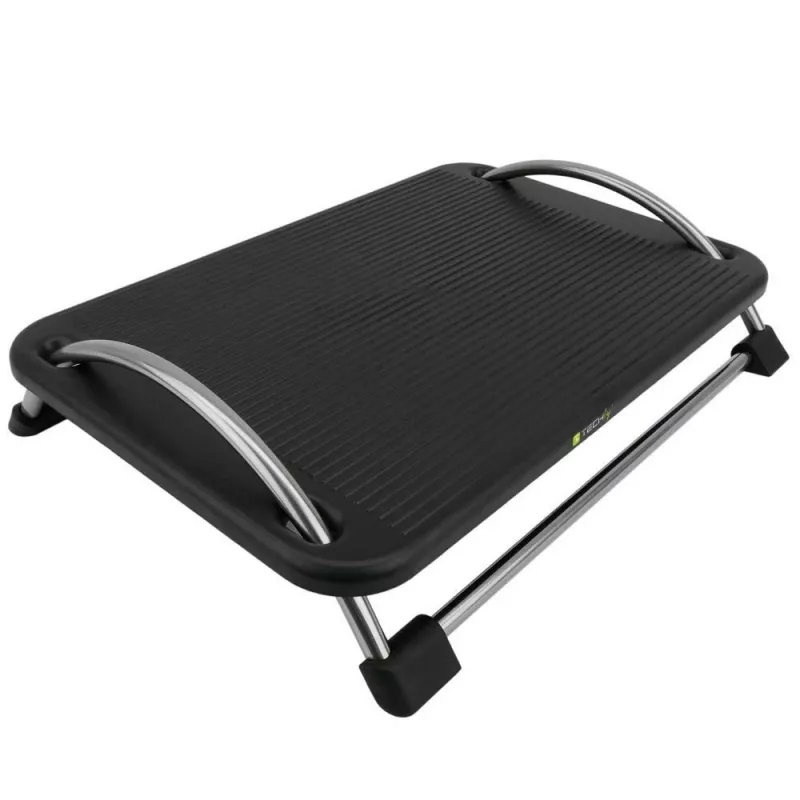 Techly ICA-FR 13 ergonomische verstelbare voetensteun, hoekverstelling, antislip, 43 x 28 cm, zwart