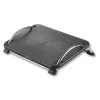 Techly ICA-FR 13 ergonomische verstelbare voetensteun, hoekverstelling, antislip, 43 x 28 cm, zwart