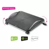 Techly ICA-FR 13 ergonomische verstelbare voetensteun, hoekverstelling, antislip, 43 x 28 cm, zwart
