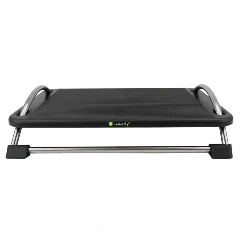 Techly ICA-FR 13 ergonomische verstelbare voetensteun, hoekverstelling, antislip, 43 x 28 cm, zwart