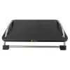 Techly ICA-FR 13 ergonomische verstelbare voetensteun, hoekverstelling, antislip, 43 x 28 cm, zwart