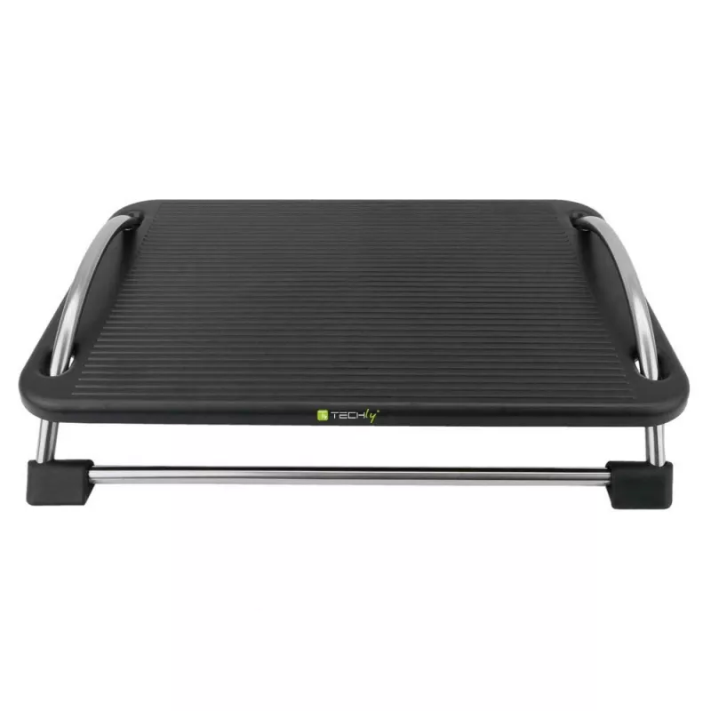 Techly ICA-FR 13 ergonomische verstelbare voetensteun, hoekverstelling, antislip, 43 x 28 cm, zwart